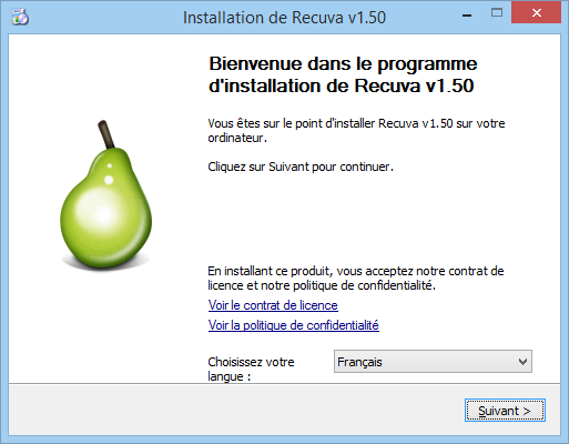 installation de recuva